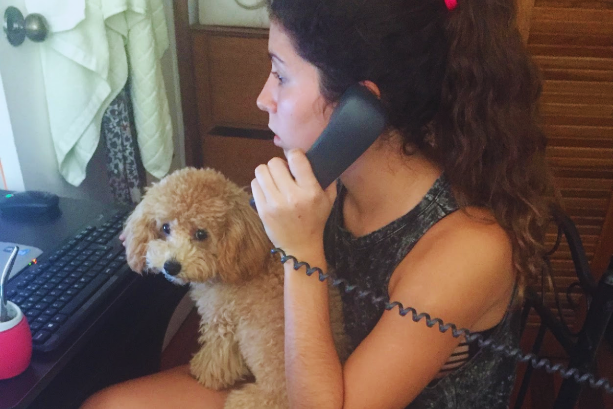 escritorio improvisado en Costa Rica para trabajar remoto